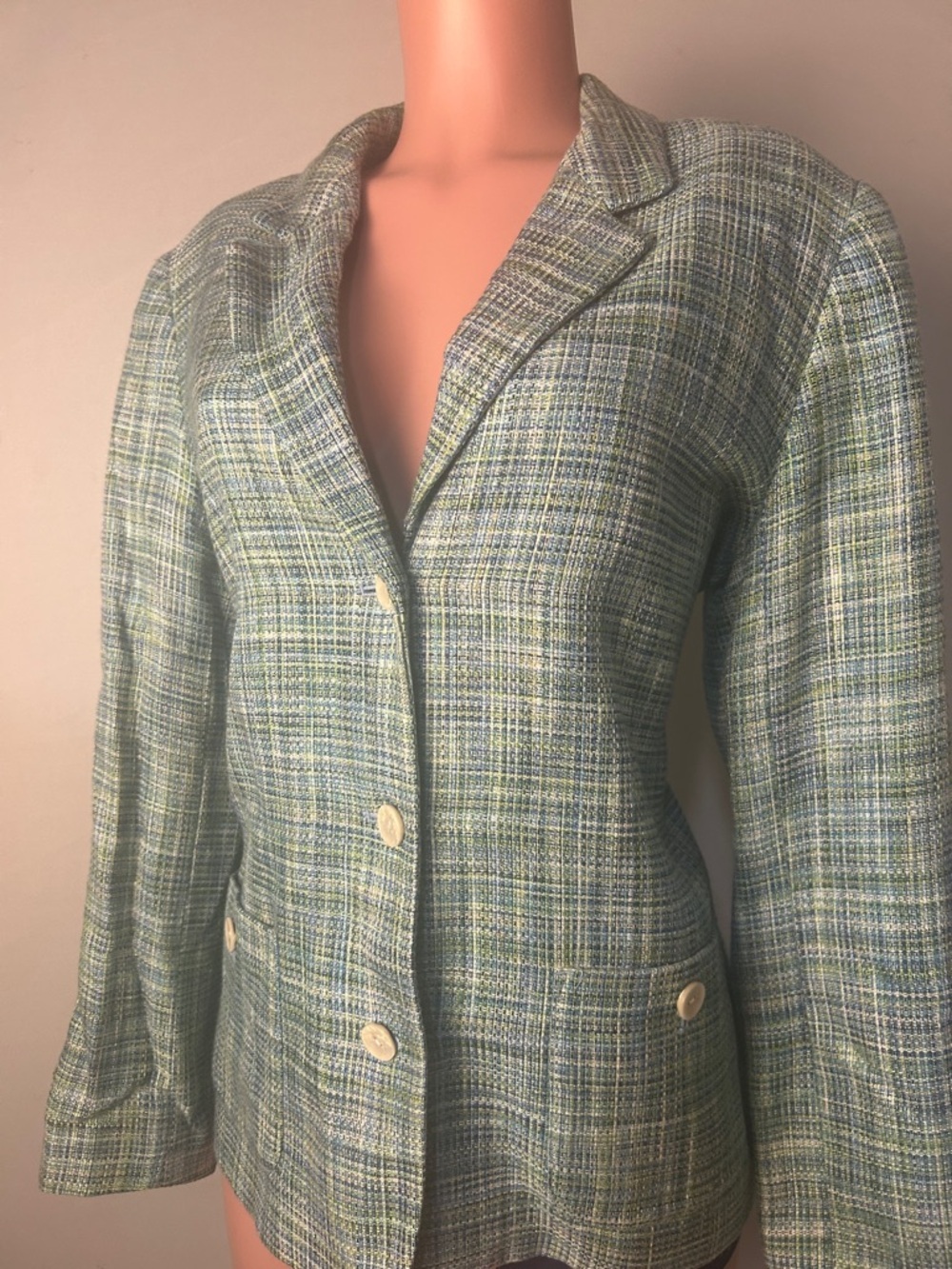 The Tog Shop Women Blue Jacket Long Sleeve Size 14 - Picture 2 of 10